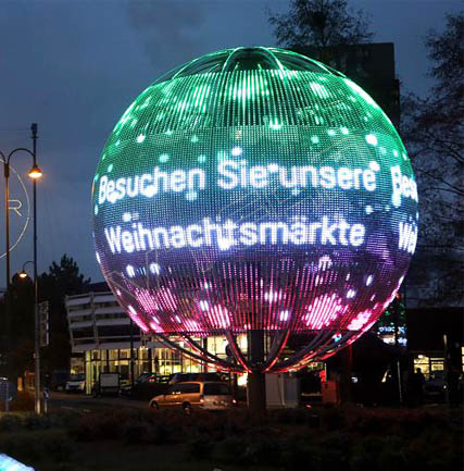 德国勒沃库森储蓄银行LED软屏项目